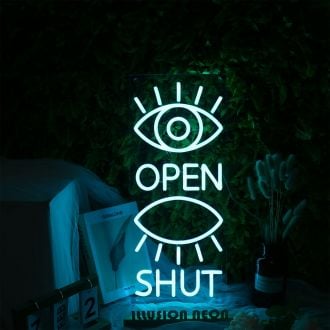 Eyes Open And Shut Neon Sign