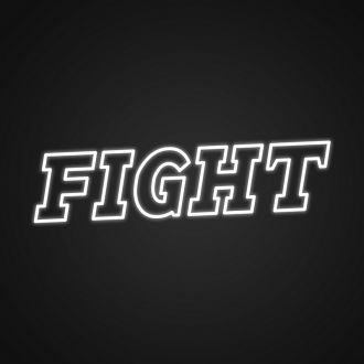 Fight Neon Sign