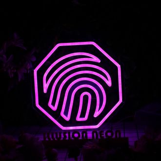 Fingerprint Purple Custom Neon Sign