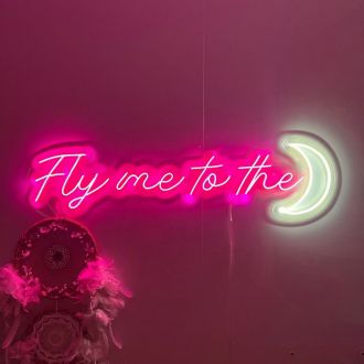 Fly Me To The Moon Neon Sign