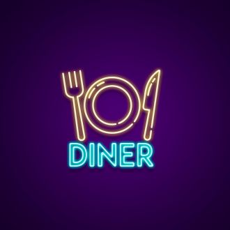 Food Icon Neon Sign