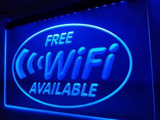 Free WiFi Internet Access LED Neon Sign