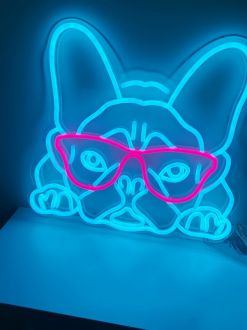Frenchie Love Neon Sign