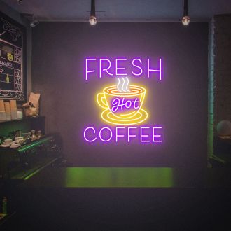 Fresh Coffee Shop Sign Cafe Neon Sign Neon Sign For Bar Home Room Wall Decor