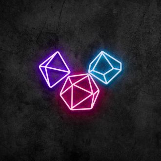 Gaming Dice Neon Sign
