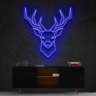 Geometric Deer Neon Sign