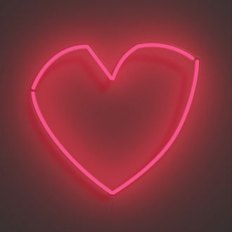 Geometric Heart Neon Sign