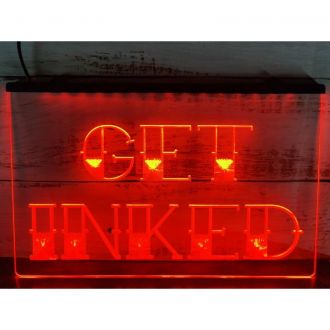 Get Inked Tattoo Piercing Shop LED Neon Sign