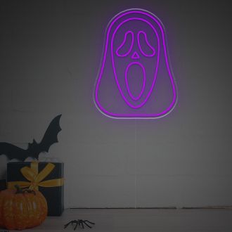 Ghostmask From Scream LED Neon Sign
