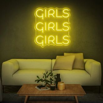 Girls Girls Girls Neon Sign Wall Decor Sign
