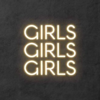 Girls Girls Girls Neon Sign Wall Decor Sign Led  Neon Light
