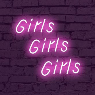 Girls Girls Girls Led Neon Sign