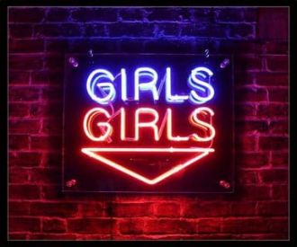 Girls Girls Girls Wall Sign Neon Sign