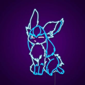 Glaceon Wink Neon Sign