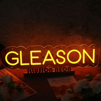 Gleason Red Neon Sign