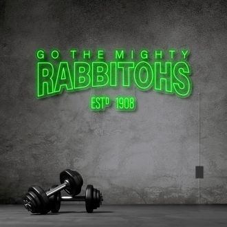 Go The Mighty Rabbitohs Neon Sign