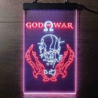 God of War Krato Dual LED Neon Sign