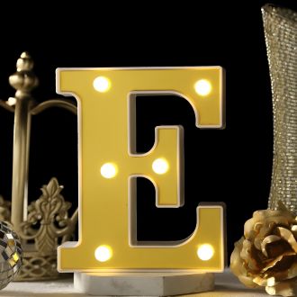 Steel Marquee Letter Gold Letters E High-End Custom Zinc Metal Marquee Light Marquee Sign