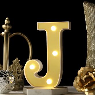 Steel Marquee Letter Gold Letters J High-End Custom Zinc Metal Marquee Light Marquee Sign