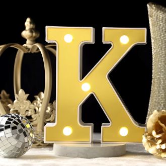 Steel Marquee Letter Gold Letters K High-End Custom Zinc Metal Marquee Light Marquee Sign