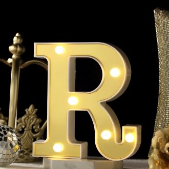 Steel Marquee Letter Gold Letters R High-End Custom Zinc Metal Marquee Light Marquee Sign