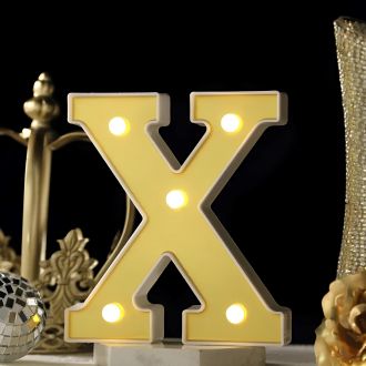 Steel Marquee Letter Gold Letters X High-End Custom Zinc Metal Marquee Light Marquee Sign