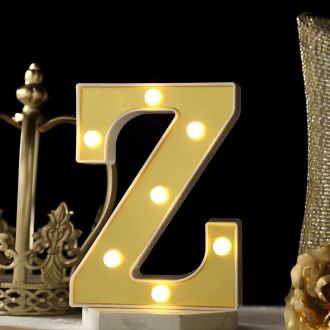 Steel Marquee Letter Gold Letters Z High-End Custom Zinc Metal Marquee Light Marquee Sign
