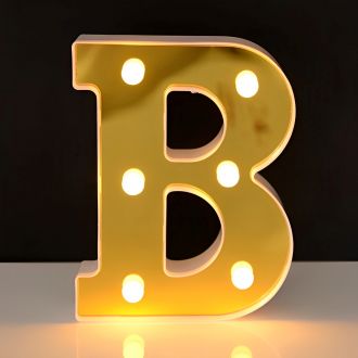 Steel Marquee Letter Golden Alphabet B Party Decor High-End Custom Zinc Metal Marquee Light Marquee Sign