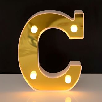 Steel Marquee Letter Golden Alphabet C Party Decor High-End Custom Zinc Metal Marquee Light Marquee Sign
