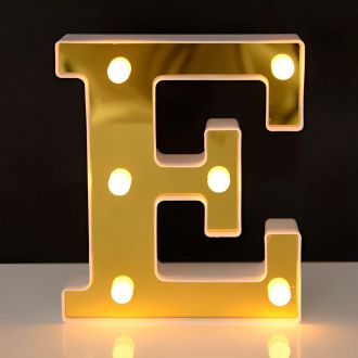 Steel Marquee Letter Golden Alphabet E Party Decor High-End Custom Zinc Metal Marquee Light Marquee Sign