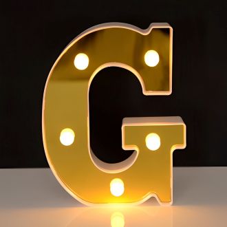 Steel Marquee Letter Golden Alphabet G Party Decor High-End Custom Zinc Metal Marquee Light Marquee Sign