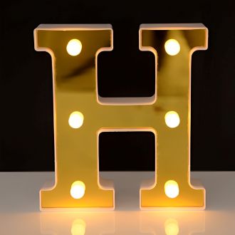 Steel Marquee Letter Golden Alphabet H Party Decor High-End Custom Zinc Metal Marquee Light Marquee Sign