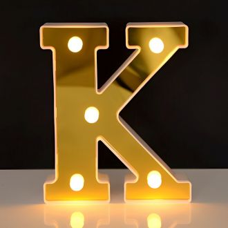 Steel Marquee Letter Golden Alphabet K Party Decor High-End Custom Zinc Metal Marquee Light Marquee Sign