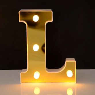 Steel Marquee Letter Golden Alphabet L Party Decor High-End Custom Zinc Metal Marquee Light Marquee Sign