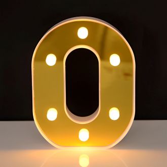 Steel Marquee Letter Golden Alphabet O Party Decor High-End Custom Zinc Metal Marquee Light Marquee Sign