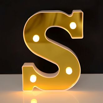 Steel Marquee Letter Golden Alphabet S Room Party Decor High-End Custom Zinc Metal Marquee Light Marquee Sign
