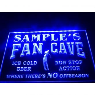 Golf Fan Cave Man Room Bar LED Neon Sign