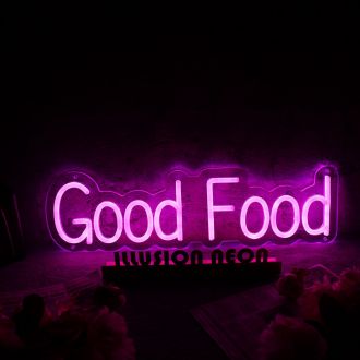 Good Food Pink Neon Sign