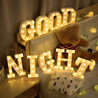 Good Night Sign For Room Home Decor Warm White Led Marquee Light