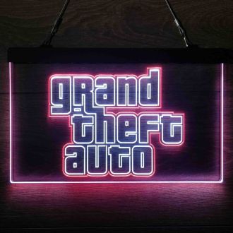 Grand Theft Auto Dual LED Neon Sign