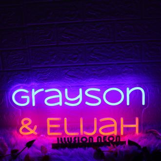 Grayson And Elijah Custom Neon Sign