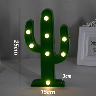 Steel Marquee Letter Green Cactus Warm White High-End Custom Zinc Metal Marquee Light Marquee Sign