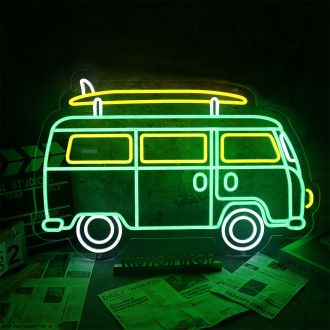 Green Van Neon Sign