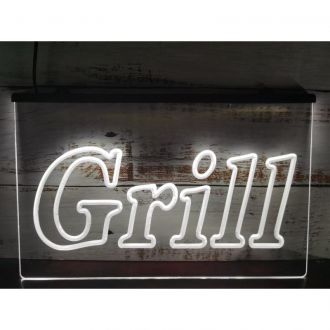 Grill OPEN v1 Bar Pub BBQ LED Neon Sign
