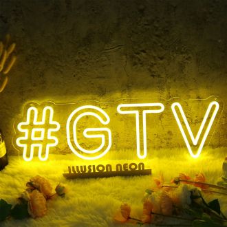 GTV Yellow Neon Sign
