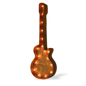 Steel Marquee Letter Guitar Vintage High-End Custom Zinc Metal Marquee Light Marquee Sign