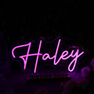 Haley Pink Neon LEd Sign