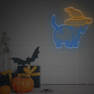 Halloween Dachshund Butt LED Neon Sign