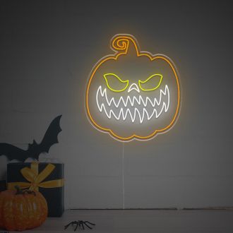 Halloween Smiling Pumpkins LED Neon Sign