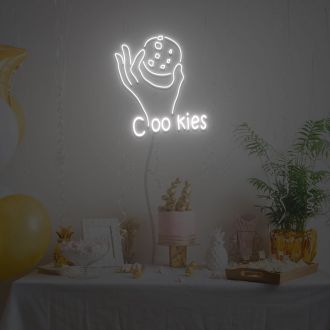 Hand And Cookies Neon Sign Neon Light Signs Custom For Wedding Bar Party Cafe Decoration